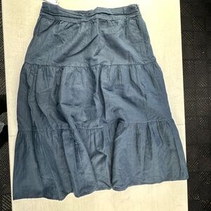 Amour Vert Indigo A-Line Skirt